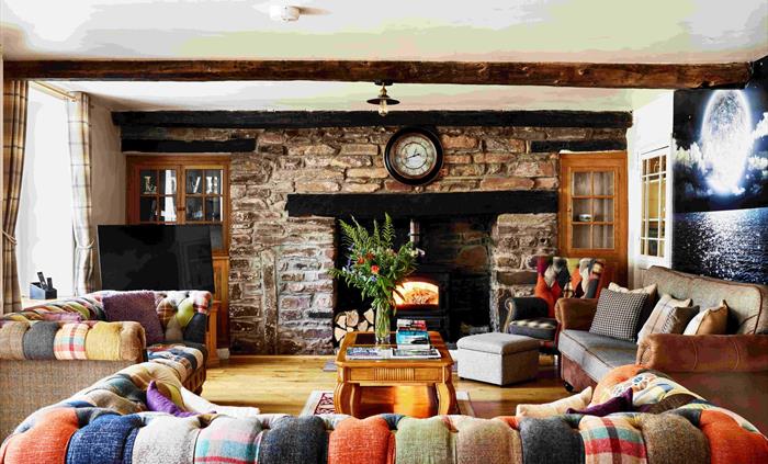 Onnen Fawr Farmhouse Living Room